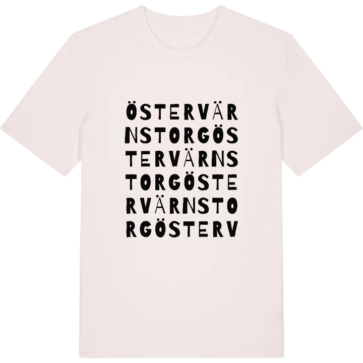 Östervärns torg ordlek t-shirt – t-shirt från PinShirt