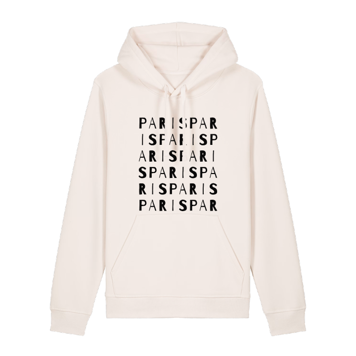 Paris ordlek hoodie – hoodie från PinShirt