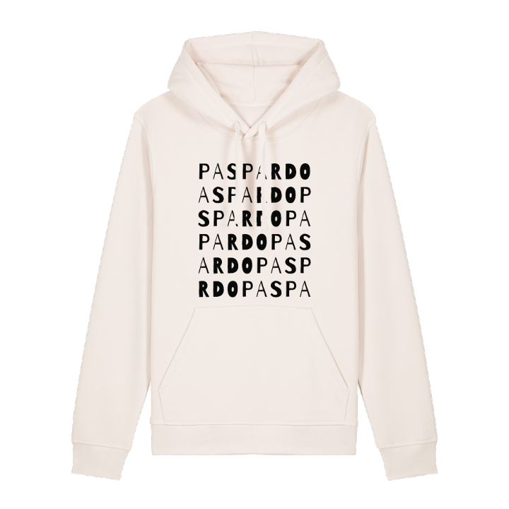 Paspardo ordlek hoodie – hoodie från PinShirt