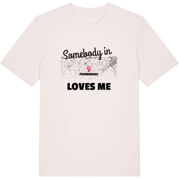 Någon i Pennewang älskar mig t-shirt – t-shirt från PinShirt