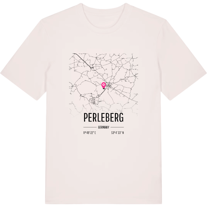 Perleberg karta t-shirt – t-shirt från PinShirt