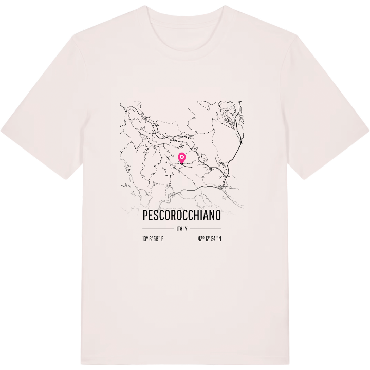 Pescorocchiano karta t-shirt – t-shirt från PinShirt