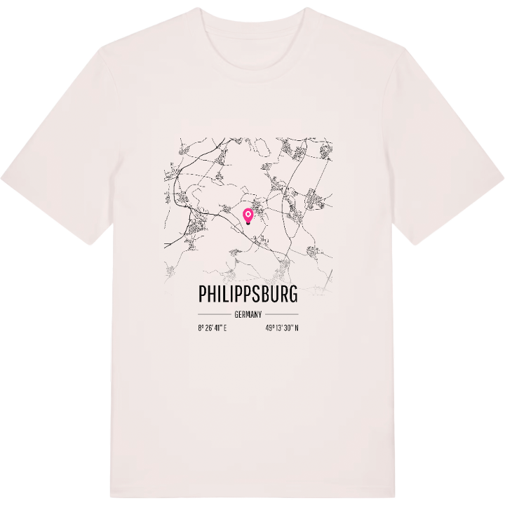 Philippsburg karta t-shirt – t-shirt från PinShirt