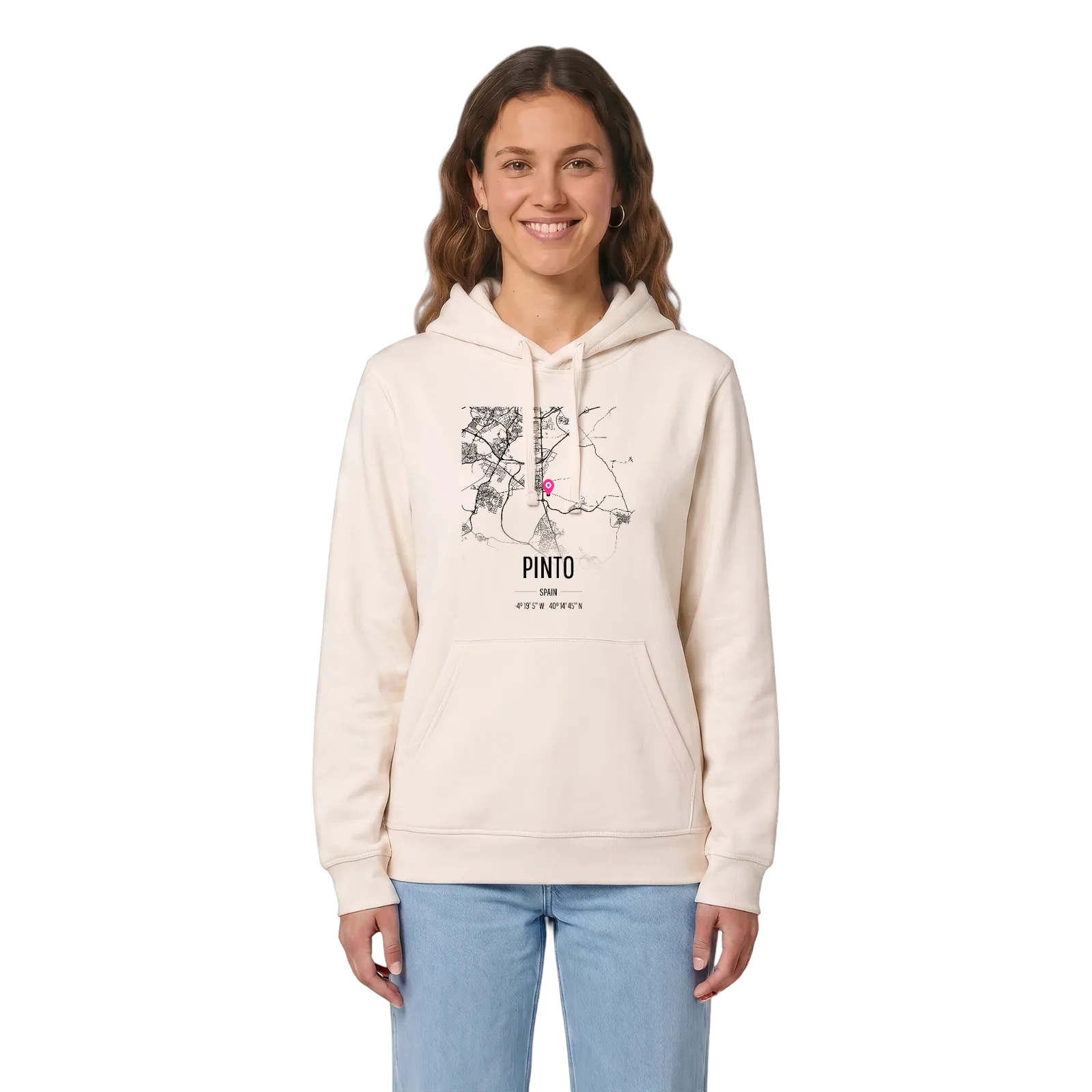 Pinto karta hoodie – Vintage White, i miljö