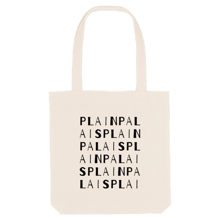 Plainpalais ordlek tygkasse – tygkasse från PinShirt