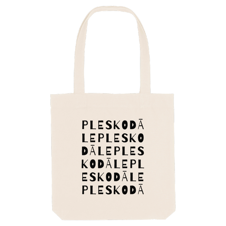 Pleskodāle ordlek tygkasse – tygkasse från PinShirt
