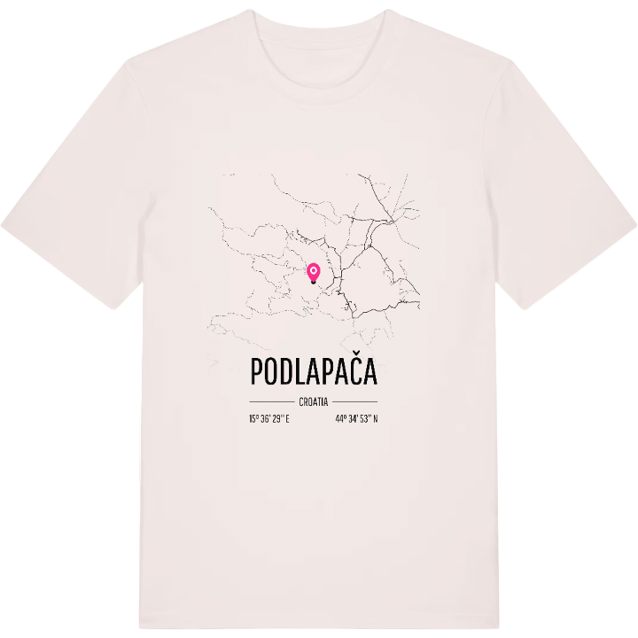 Podlapača karta t-shirt – t-shirt från PinShirt