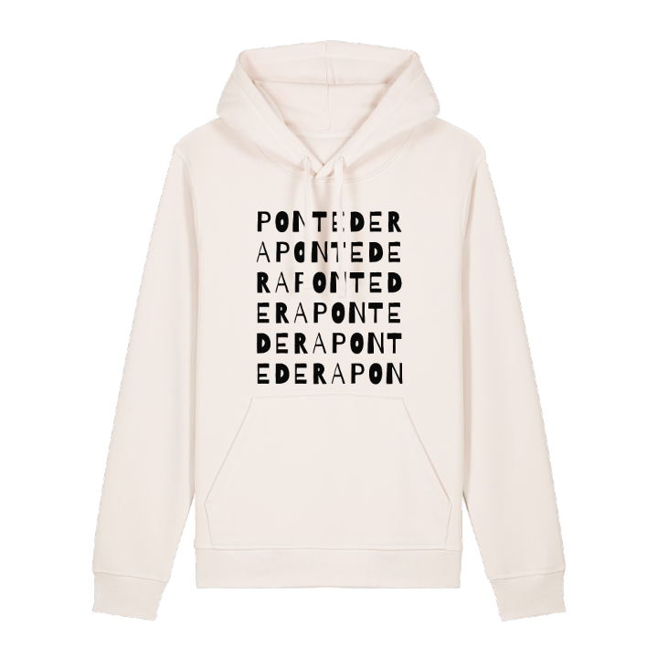 Pontedera ordlek hoodie – hoodie från PinShirt