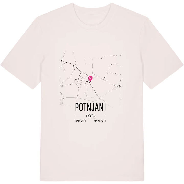 Potnjani karta t-shirt – t-shirt från PinShirt