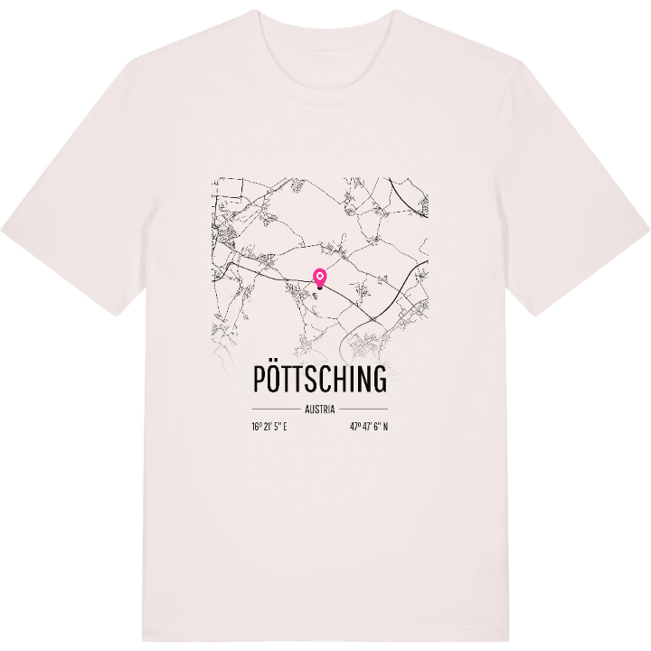 Pöttsching karta t-shirt – t-shirt från PinShirt