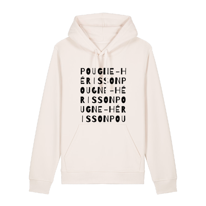 Pougne-Hérisson ordlek hoodie – hoodie från PinShirt