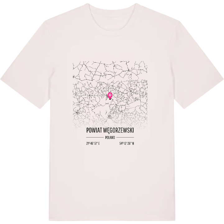 powiat węgorzewski karta t-shirt – t-shirt från PinShirt