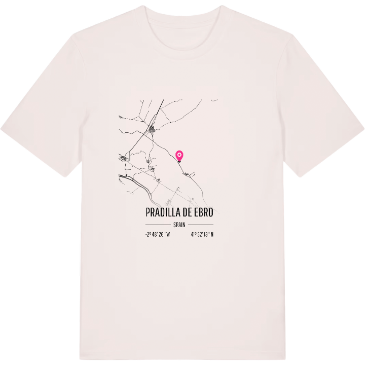 Pradilla de Ebro karta t-shirt – t-shirt från PinShirt