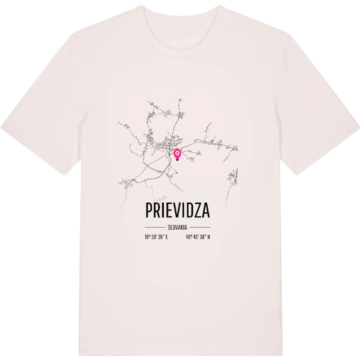 Prievidza karta t-shirt – t-shirt från PinShirt