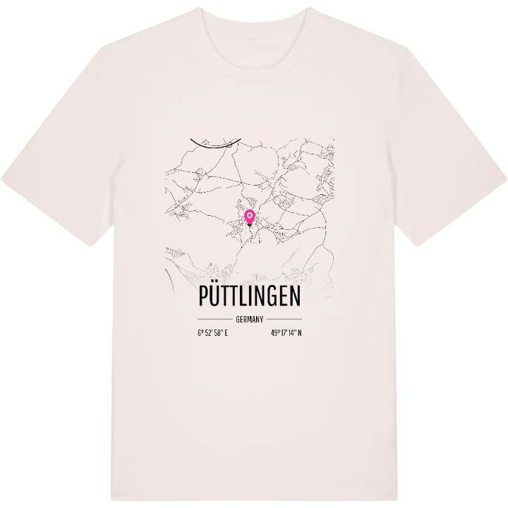 Püttlingen karta t-shirt – t-shirt från PinShirt