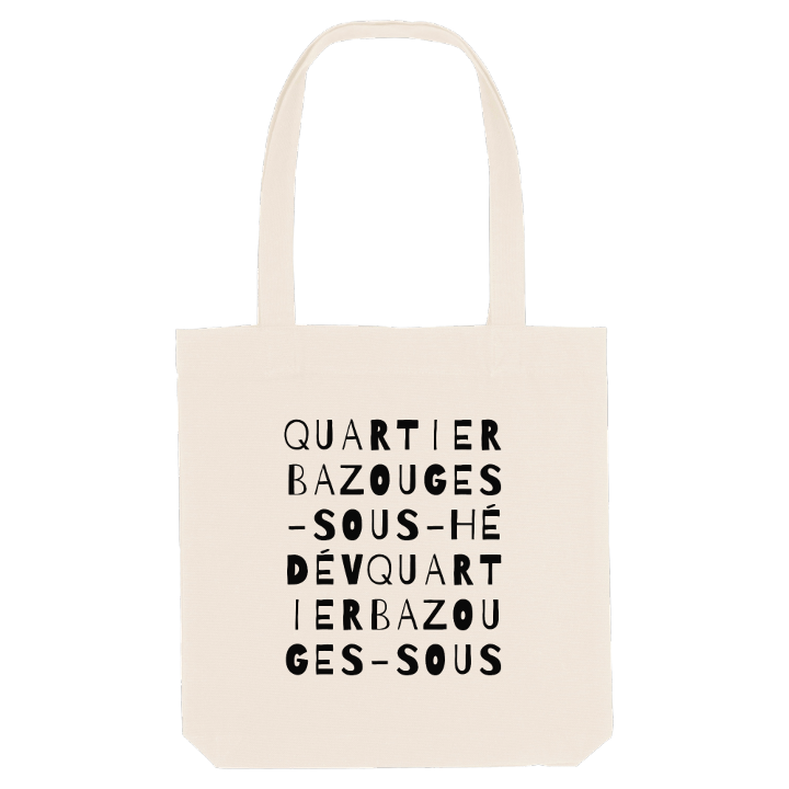 Quartier Bazouges-sous-Hédé V ordlek tygkasse – tygkasse från PinShirt