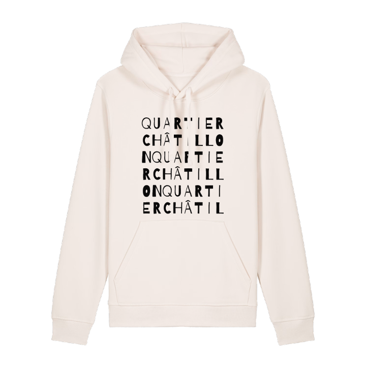Quartier Châtillon ordlek hoodie – hoodie från PinShirt