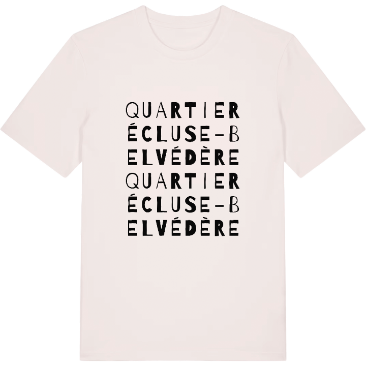 Quartier Écluse-Belvédère ordlek t-shirt – t-shirt från PinShirt