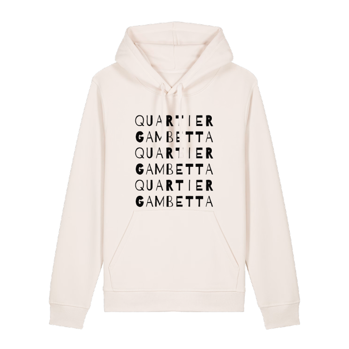 Quartier Gambetta ordlek hoodie – hoodie från PinShirt