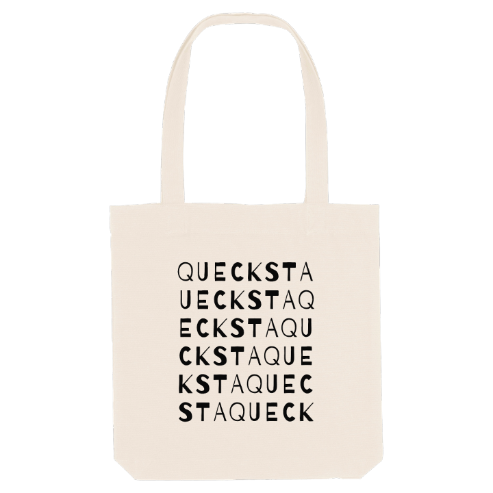 Quecksta ordlek tygkasse – tygkasse från PinShirt