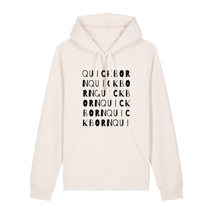 Quickborn ordlek hoodie – hoodie från PinShirt