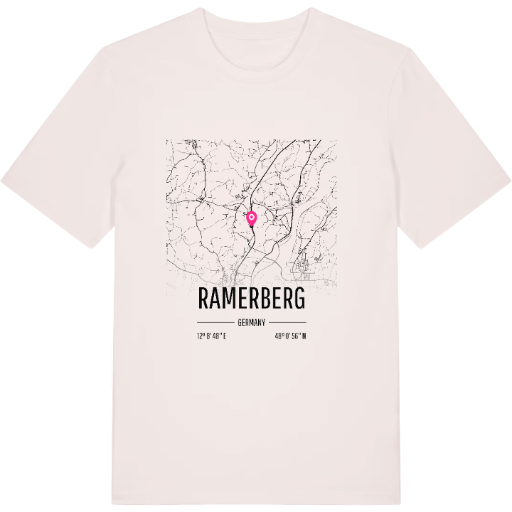 Ramerberg karta t-shirt – t-shirt från PinShirt