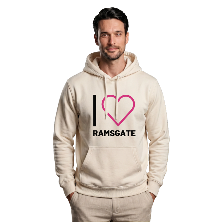 Jag älskar Ramsgate hoodie stort tryck – hoodie från PinShirt