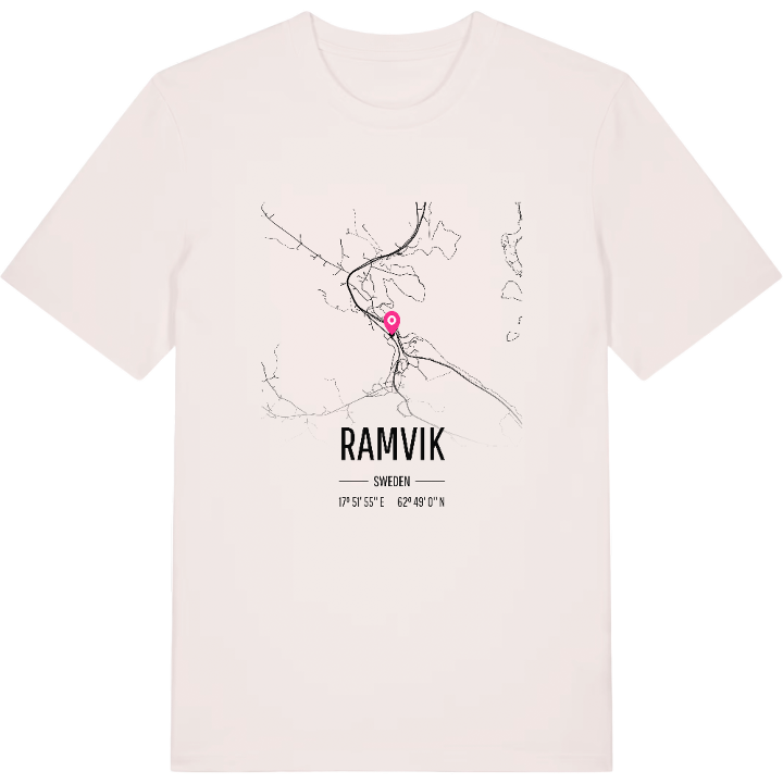 Ramvik karta t-shirt – t-shirt från PinShirt