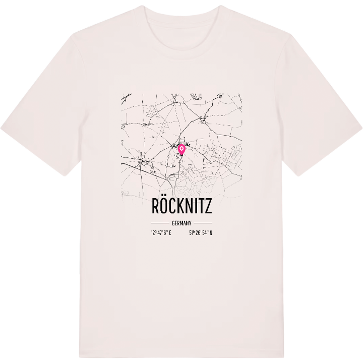 Röcknitz karta t-shirt – t-shirt från PinShirt