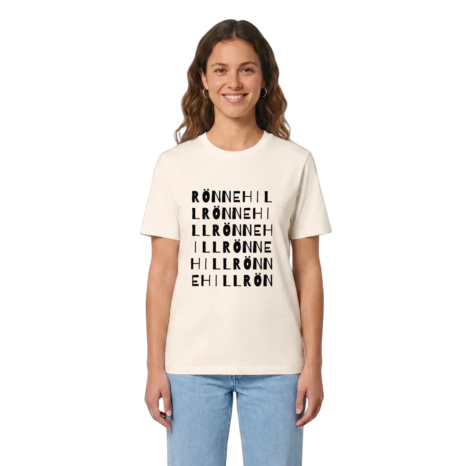 Rönnehill ordlek t-shirt – Vintage White, i miljö
