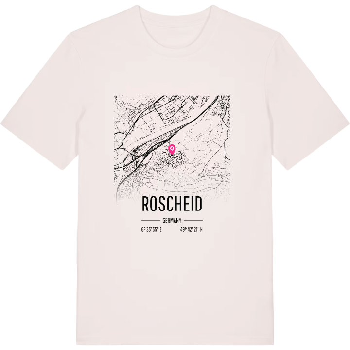Roscheid karta t-shirt – t-shirt från PinShirt
