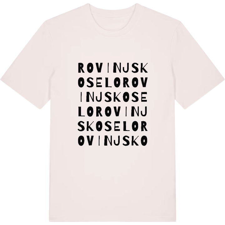Rovinjsko Selo ordlek t-shirt – t-shirt från PinShirt