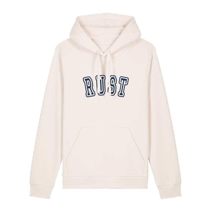Rust college hoodie – hoodie från PinShirt