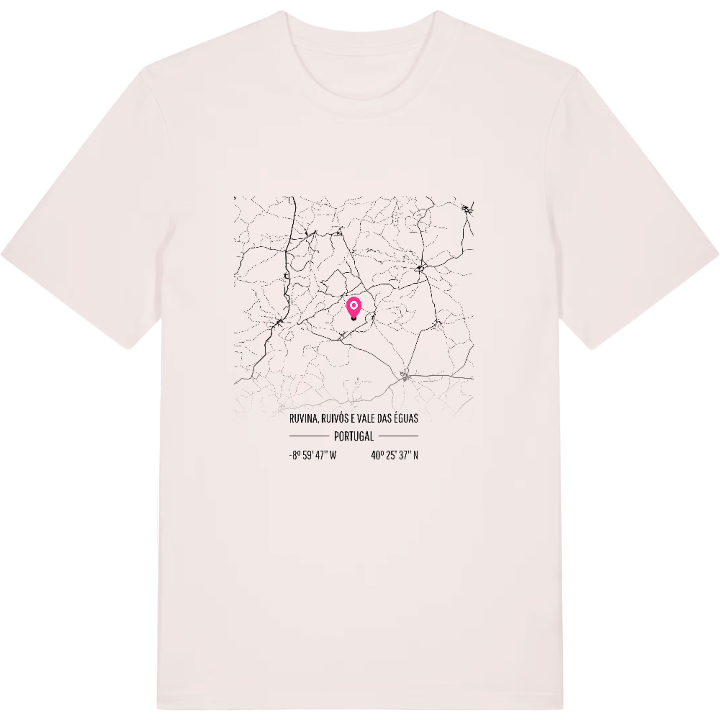 Ruvina, Ruivós e Vale das Éguas karta t-shirt – t-shirt från PinShirt