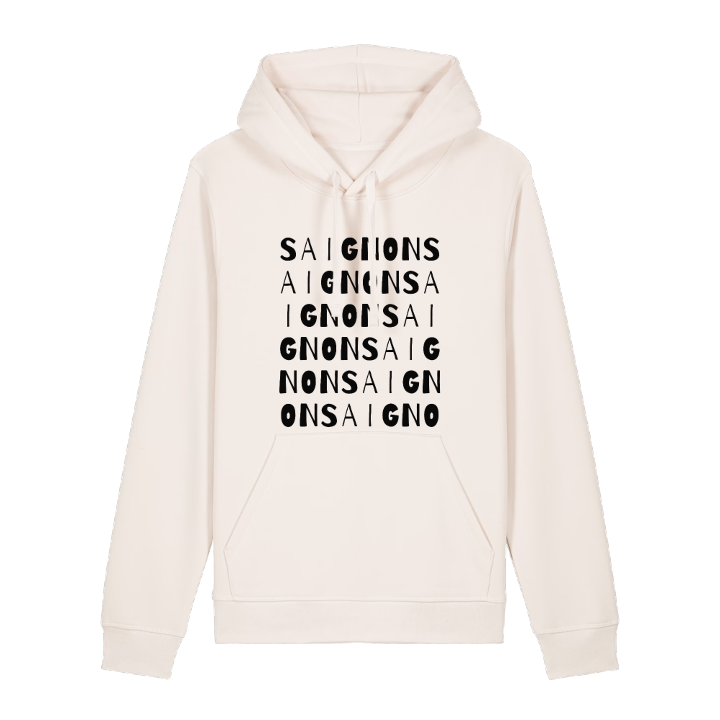 Saignon ordlek hoodie – hoodie från PinShirt