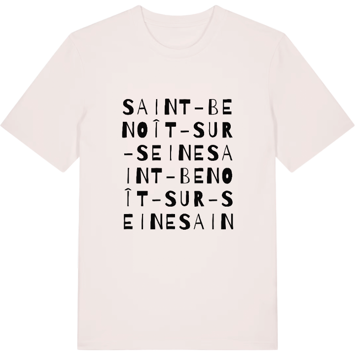 Saint-Benoît-sur-Seine ordlek t-shirt – t-shirt från PinShirt