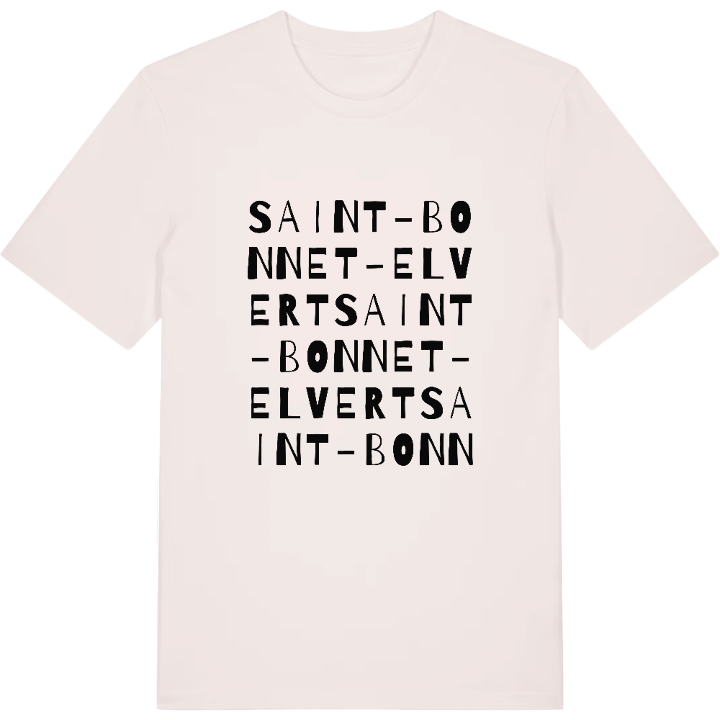 Saint-Bonnet-Elvert ordlek t-shirt – t-shirt från PinShirt