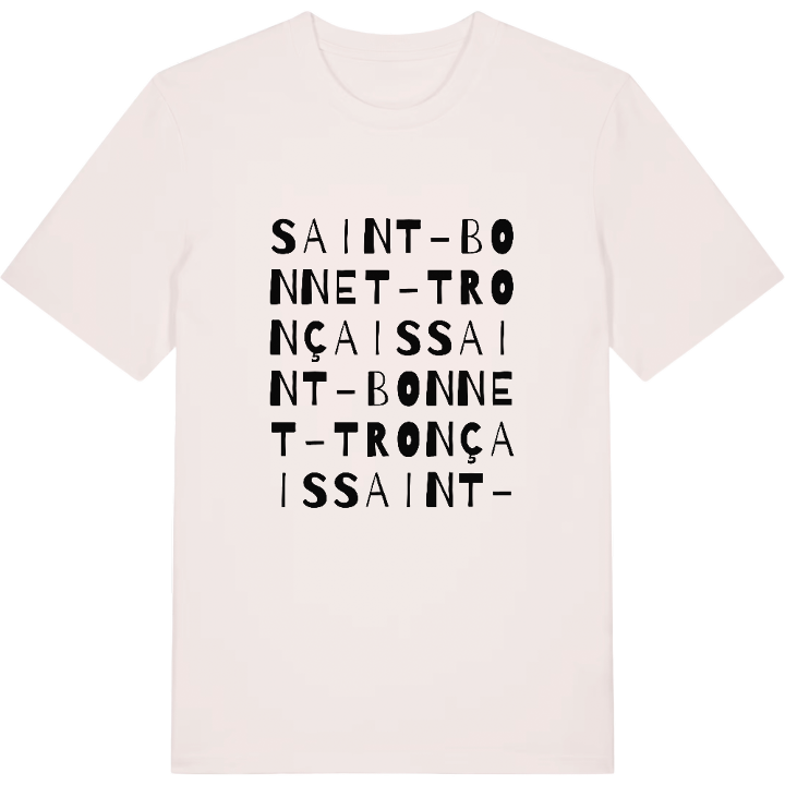 Saint-Bonnet-Tronçais ordlek t-shirt – t-shirt från PinShirt