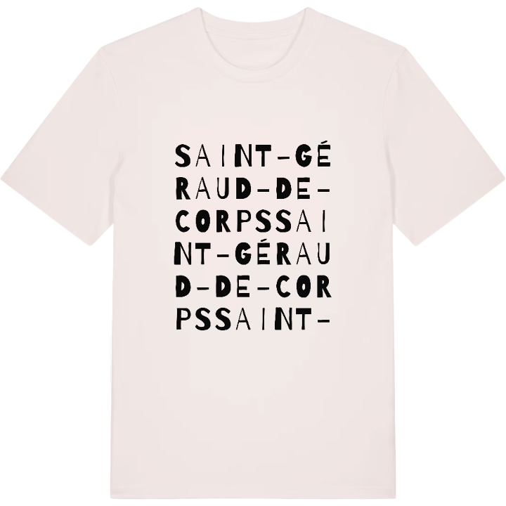 Saint-Géraud-de-Corps ordlek t-shirt – t-shirt från PinShirt