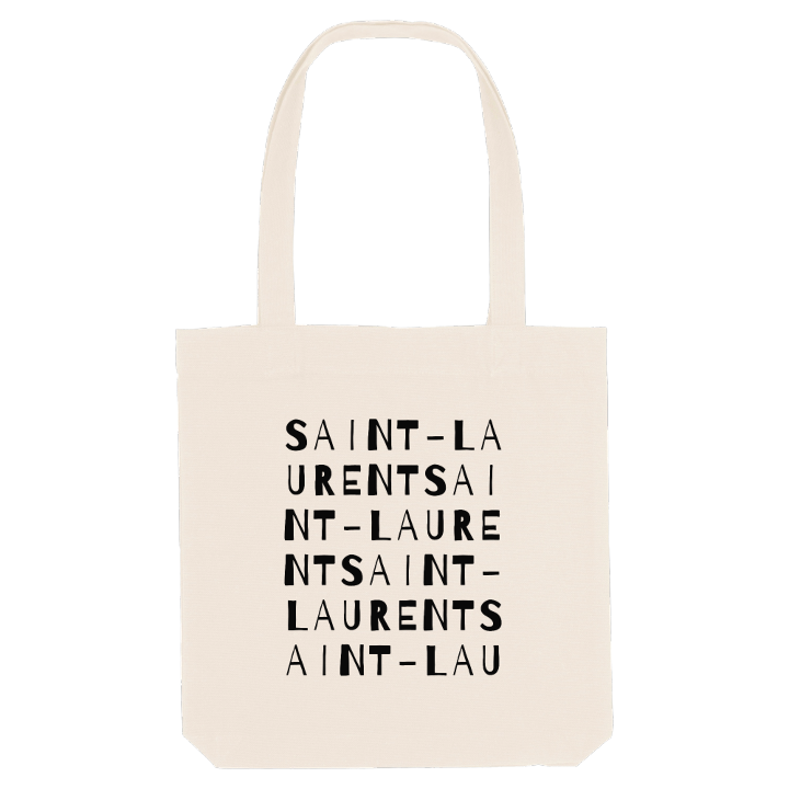 Saint-Laurent ordlek tygkasse – tygkasse från PinShirt