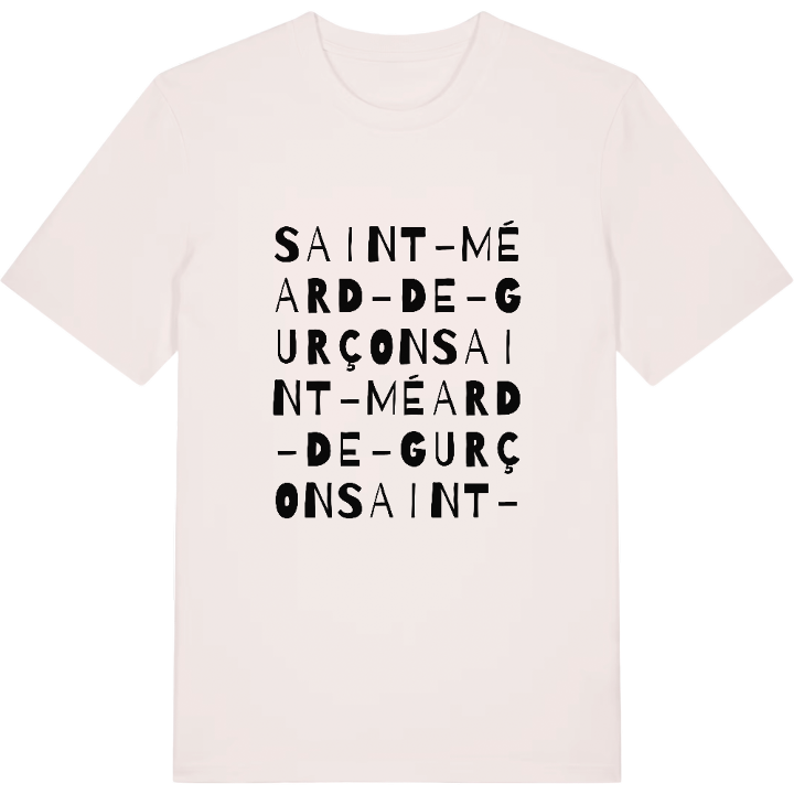 Saint-Méard-de-Gurçon ordlek t-shirt – t-shirt från PinShirt