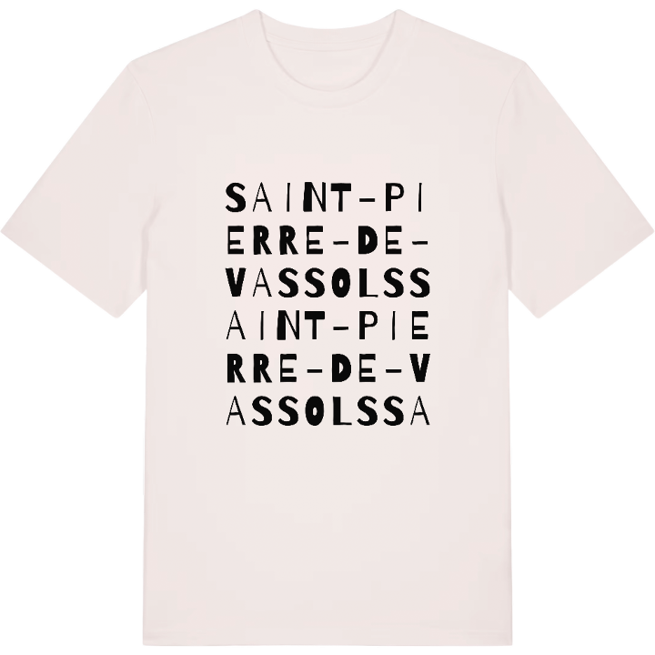 Saint-Pierre-de-Vassols ordlek t-shirt – t-shirt från PinShirt
