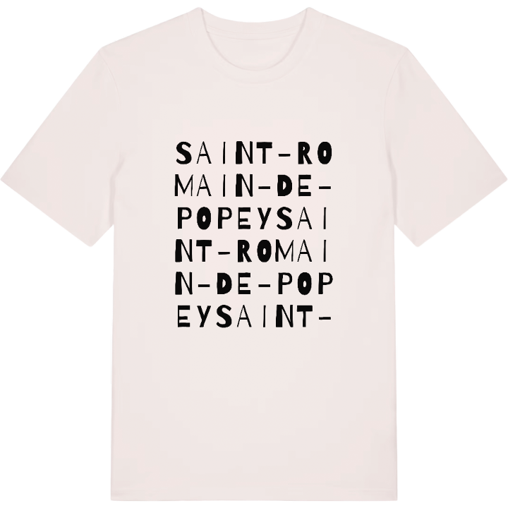 Saint-Romain-de-Popey ordlek t-shirt – t-shirt från PinShirt
