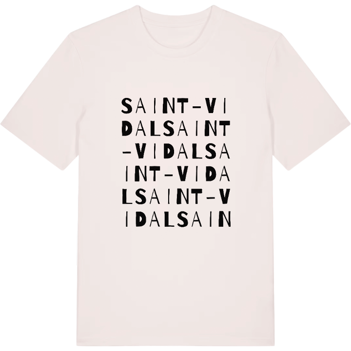 Saint-Vidal ordlek t-shirt – t-shirt från PinShirt