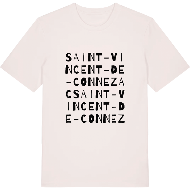 Saint-Vincent-de-Connezac ordlek t-shirt – t-shirt från PinShirt