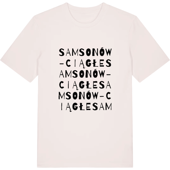 Samsonów-Ciągłe ordlek t-shirt – t-shirt från PinShirt