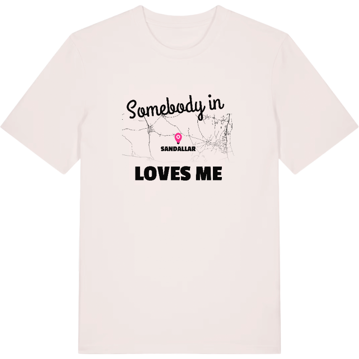 Någon i Sandallar älskar mig t-shirt – t-shirt från PinShirt