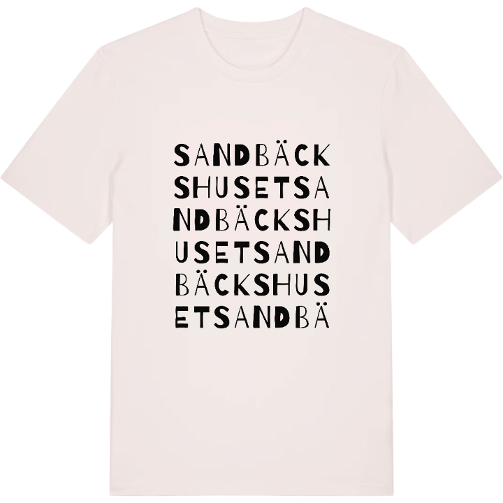 Sandbäckshuset ordlek t-shirt – t-shirt från PinShirt