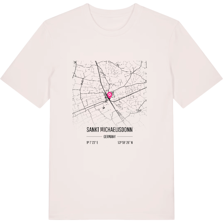 Sankt Michaelisdonn karta t-shirt – t-shirt från PinShirt