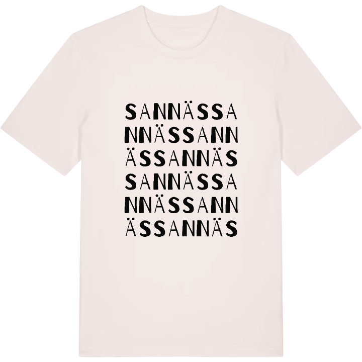Sannäs ordlek t-shirt – t-shirt från PinShirt